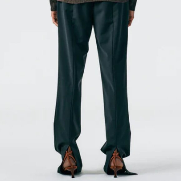 Tibi Tropical Wool Elfie Trouser with Slits - Petite - 4 - Picture 15 of 16